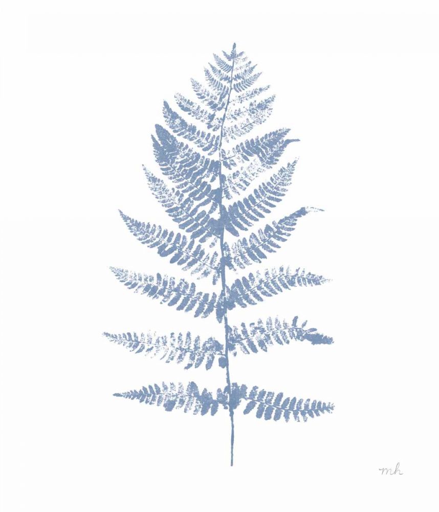 Fern Print II Blue No Shiplap art print by Moira Hershey for $57.95 CAD