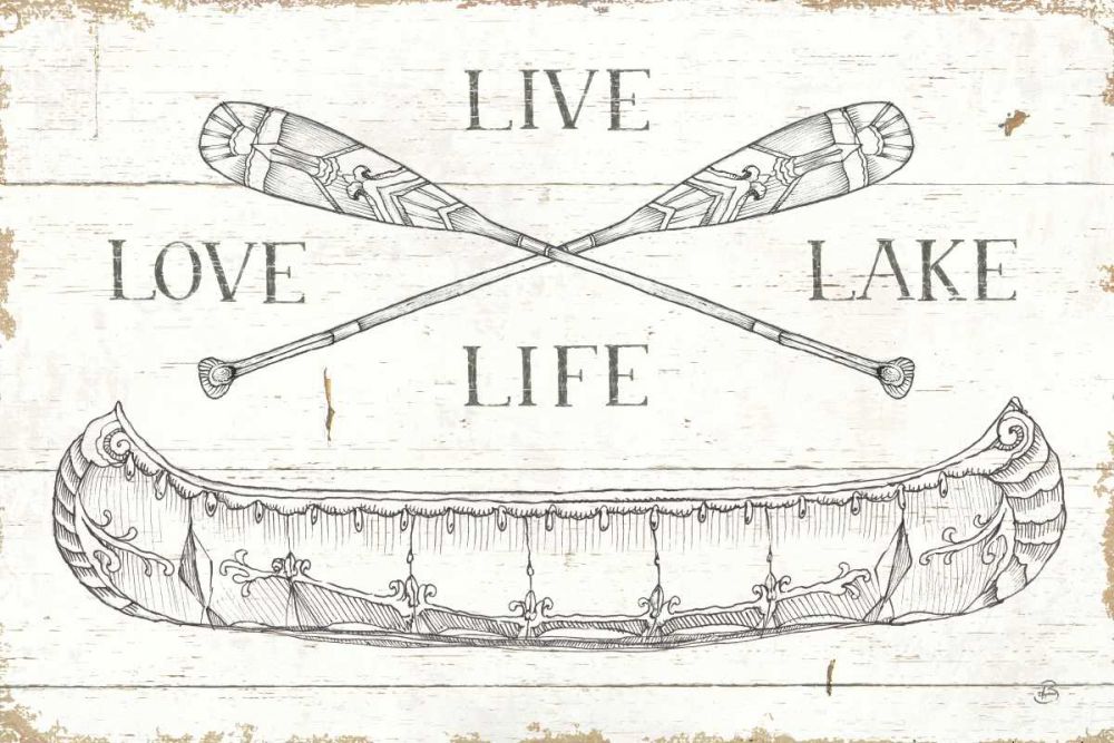 Lake Sketches III art print by Daphne Brissonnet for $57.95 CAD