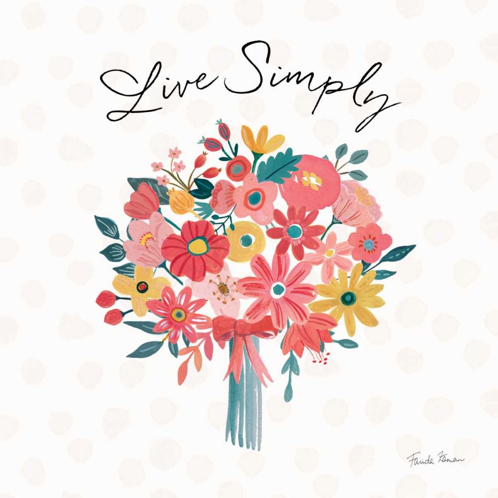 Bright Petals III art print by Farida Zaman for $57.95 CAD