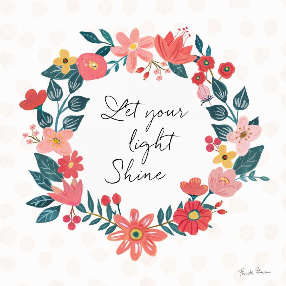 Bright Petals IV art print by Farida Zaman for $57.95 CAD