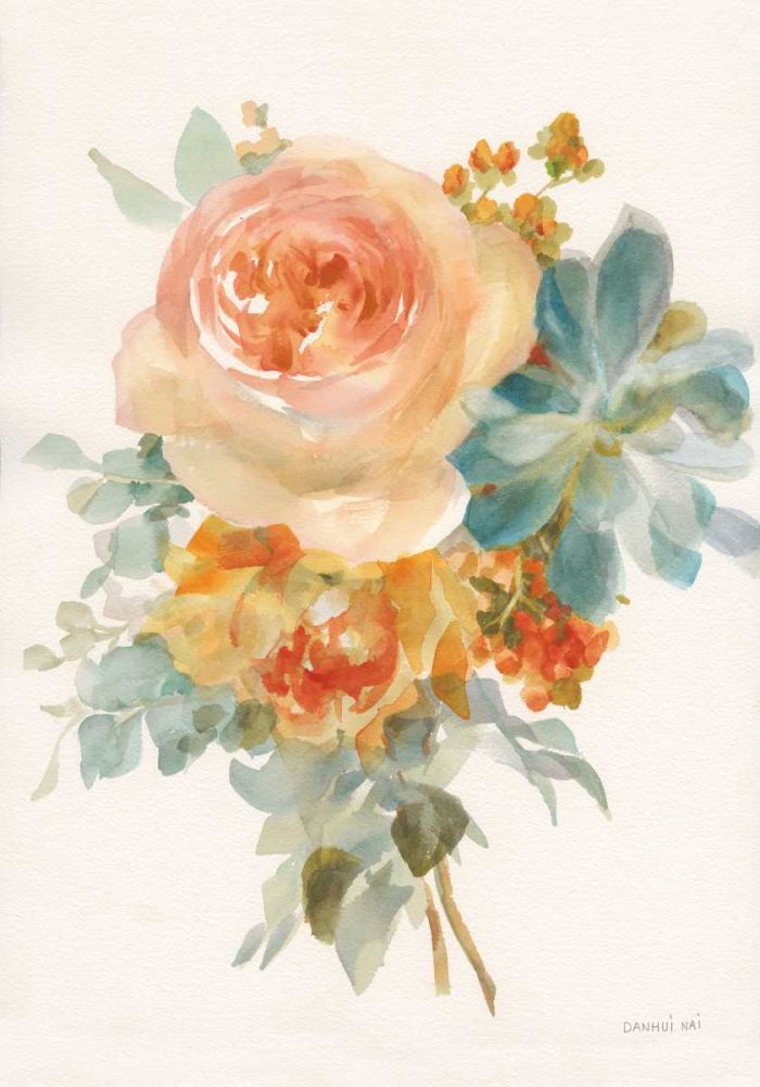 Autumn Garden Bouquet II v2 art print by Danhui Nai for $57.95 CAD