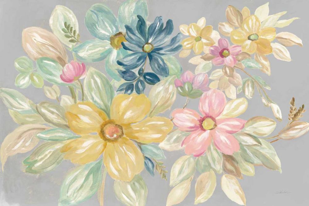 June Bloom Gray art print by Silvia Vassileva for $57.95 CAD
