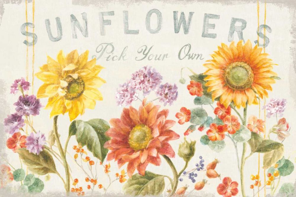 Floursack Autumn IX Sunflowers art print by Danhui Nai for $57.95 CAD