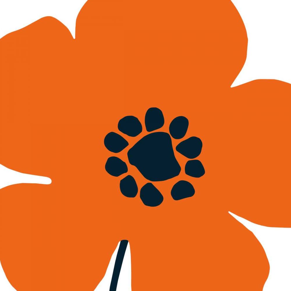 Pop Art Floral I Orange art print by Wild Apple Portfolio for $57.95 CAD