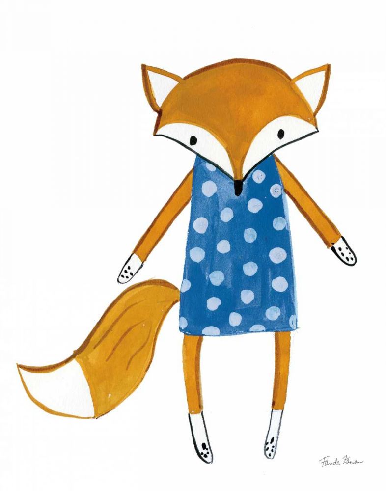 Neighborhood Pals VI Blue art print by Farida Zaman for $57.95 CAD