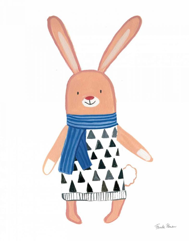 Neighborhood Pals IX Blue art print by Farida Zaman for $57.95 CAD