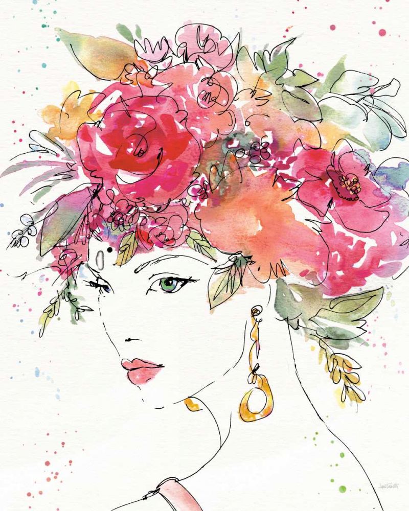 Floral Figures II art print by Anne Tavoletti for $57.95 CAD