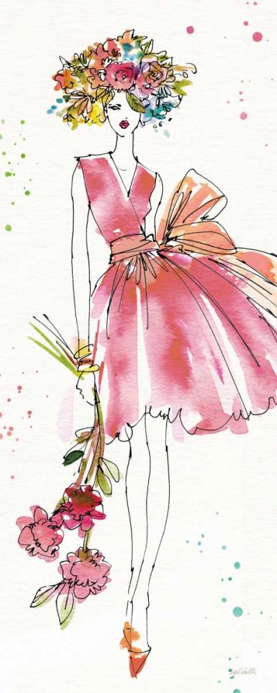 Floral Figures V art print by Anne Tavoletti for $57.95 CAD