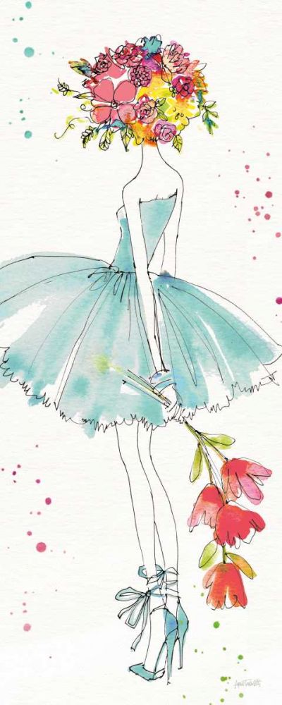 Floral Figures VI art print by Anne Tavoletti for $57.95 CAD