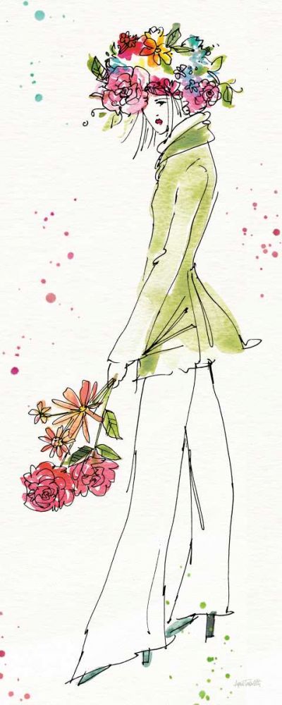 Floral Figures VII art print by Anne Tavoletti for $57.95 CAD