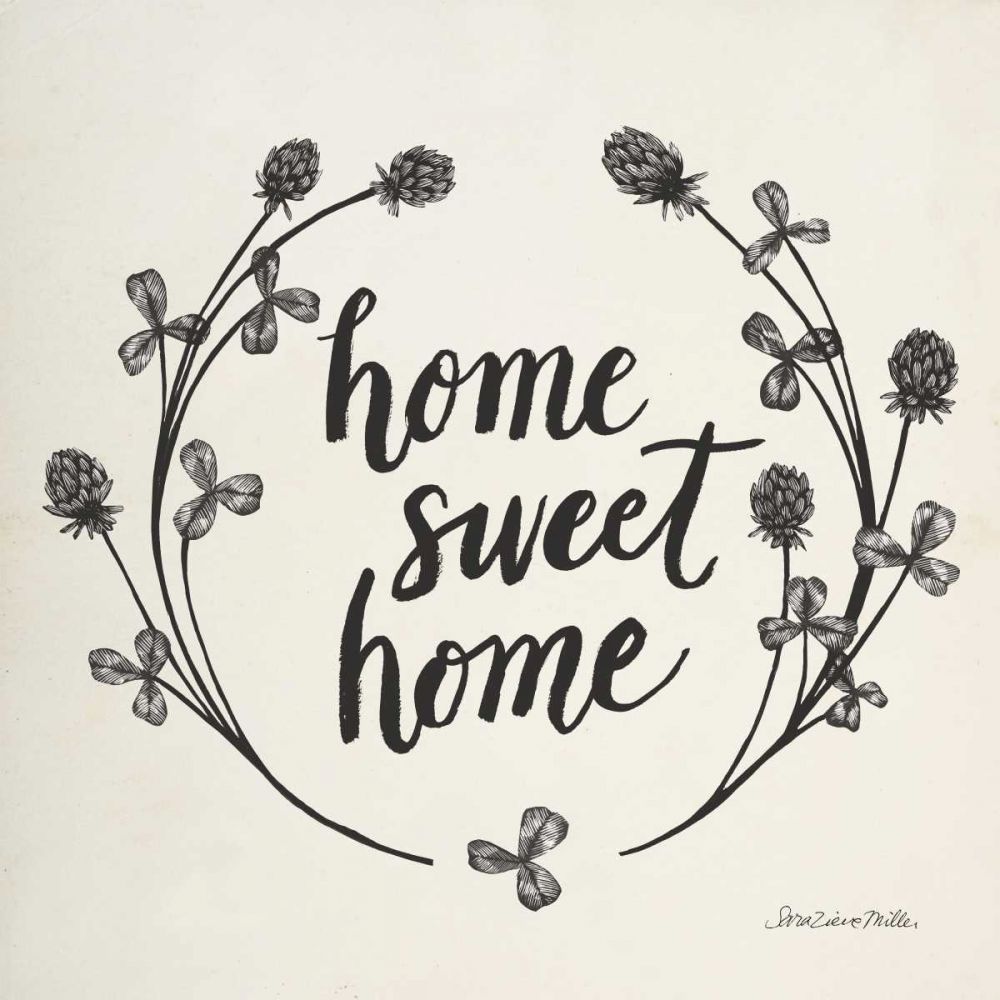 Happy to Bee Home I Words Neutral art print by Sara Zieve Miller for $57.95 CAD