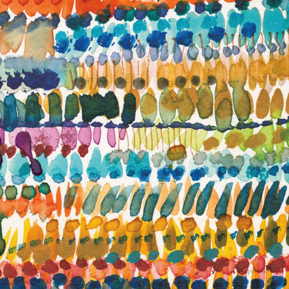 Colorful Patterns V Crop II art print by Cheryl Warrick for $57.95 CAD