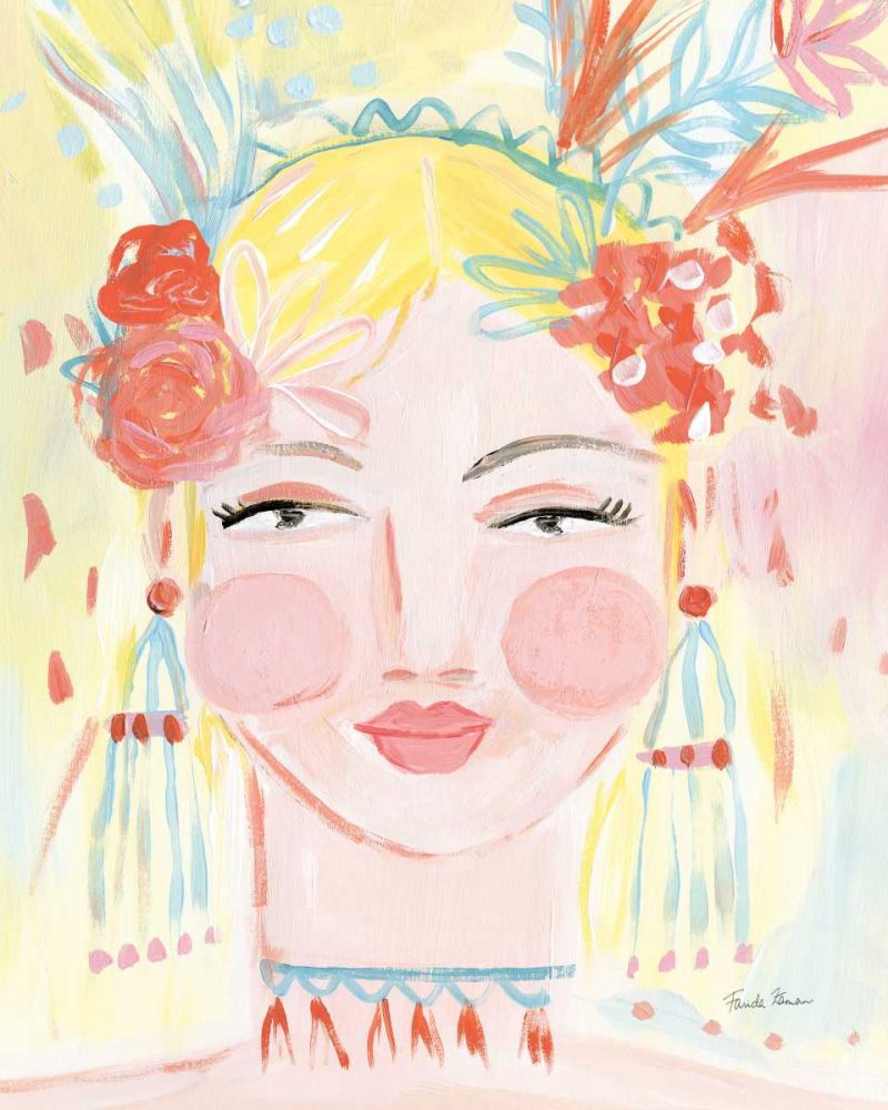 Boho Lady I art print by Farida Zaman for $57.95 CAD
