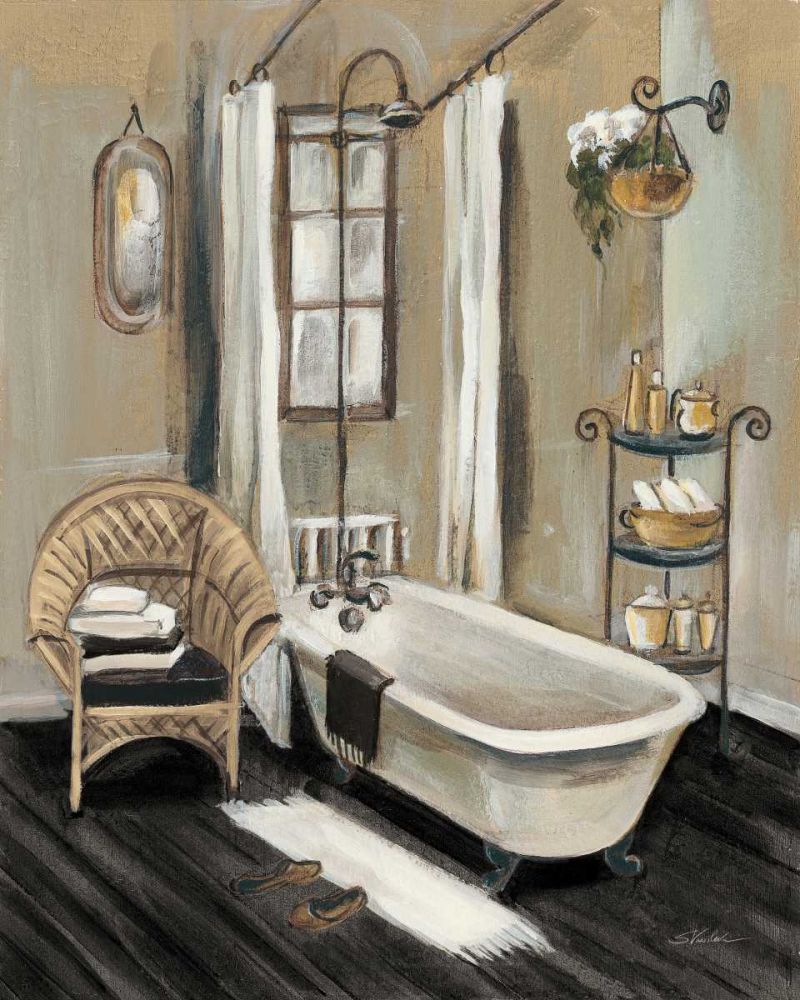 French Bath II Black v2 art print by Silvia Vassileva for $57.95 CAD