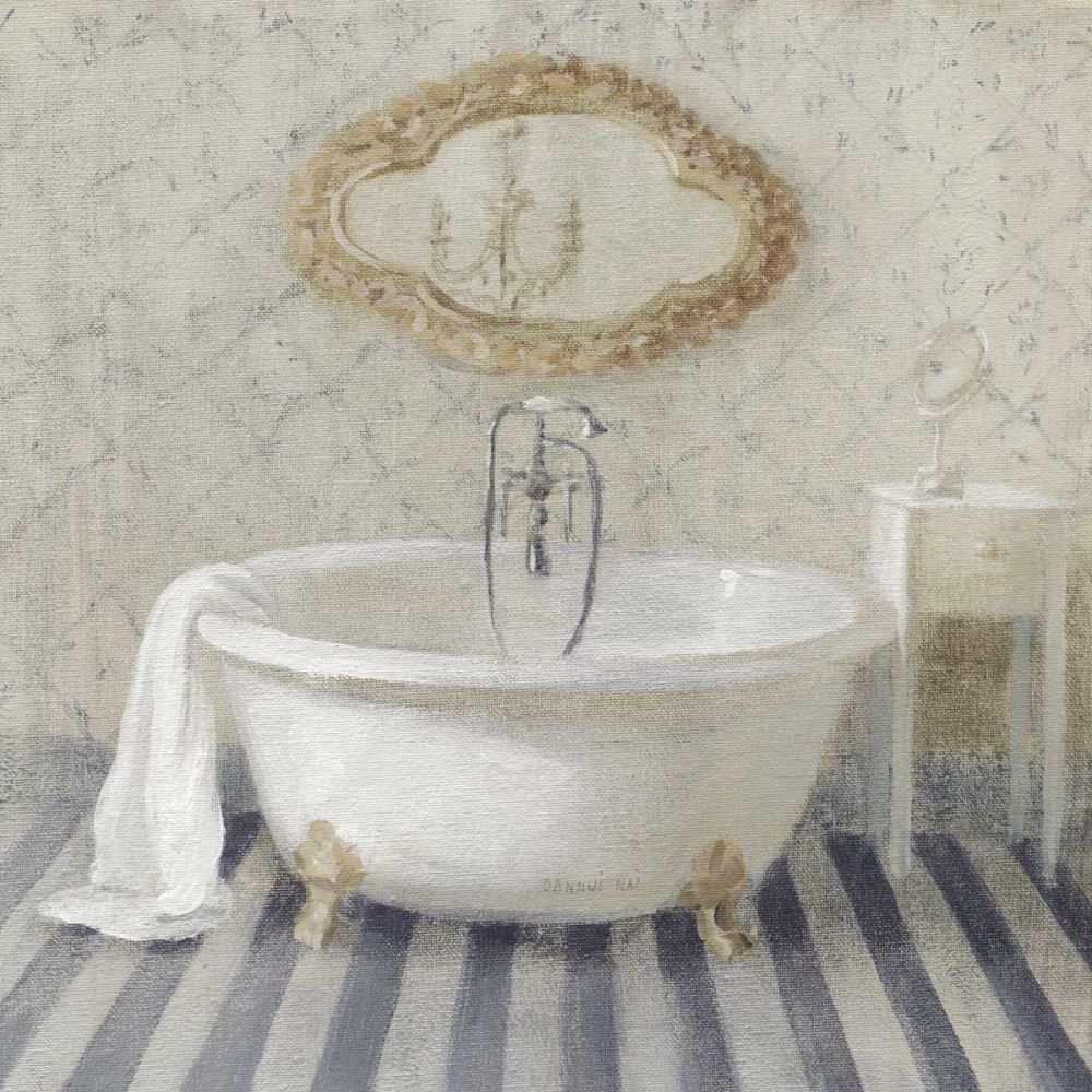 Victorian Bath II Navy art print by Danhui Nai for $57.95 CAD