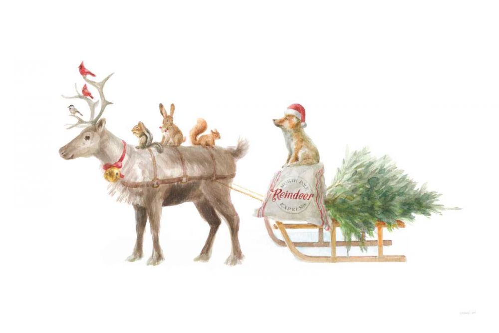 Woodland Celebration I on White art print by Danhui Nai for $57.95 CAD