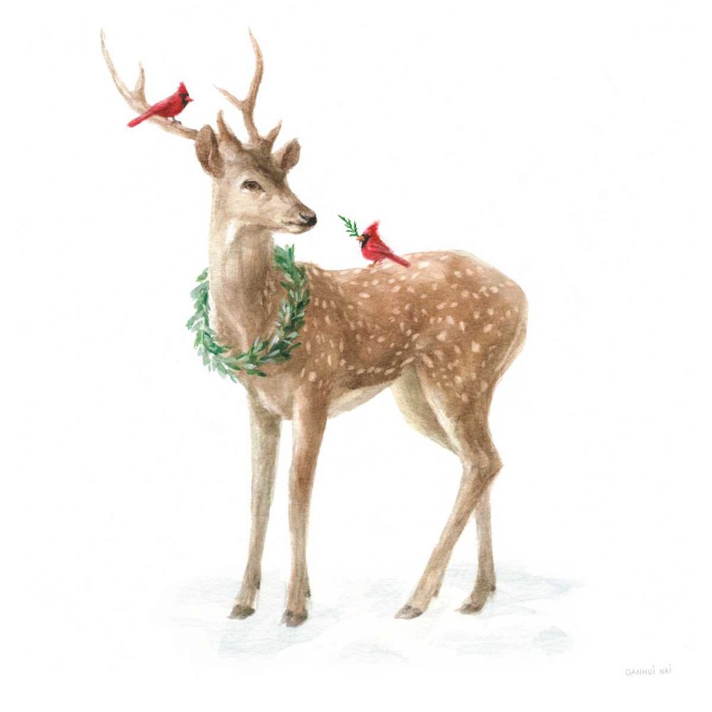 Woodland Celebration III on White art print by Danhui Nai for $57.95 CAD