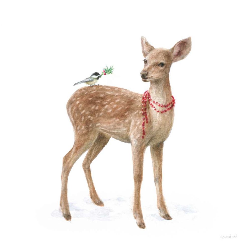 Woodland Celebration VI on White art print by Danhui Nai for $57.95 CAD