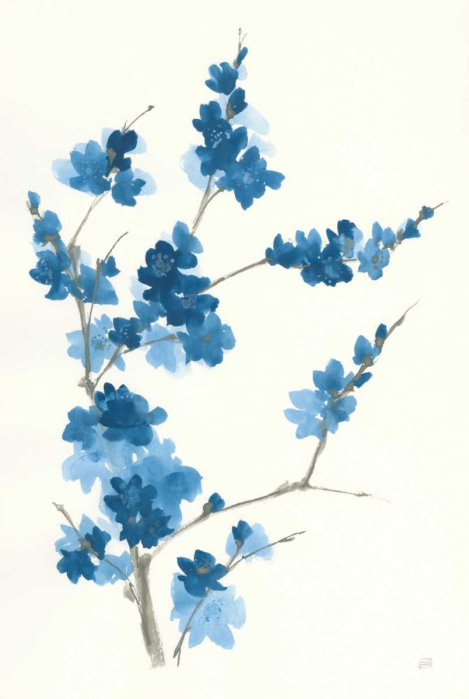 Blue Branch I art print by Chris Paschke for $57.95 CAD