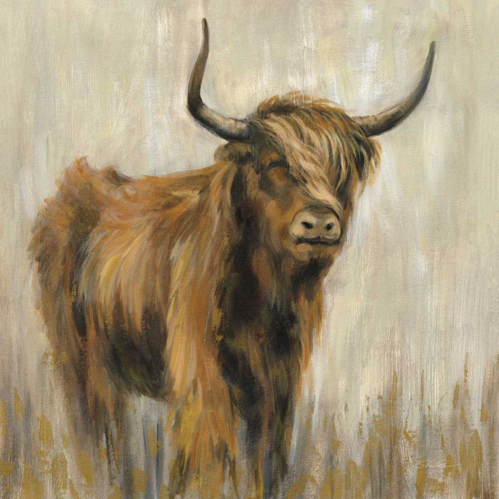 Highland Mountain Cow art print by Silvia Vassileva for $57.95 CAD