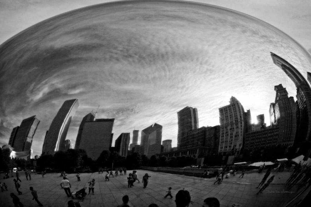 The Bean Chicago BW art print by Debra Van Swearingen for $57.95 CAD