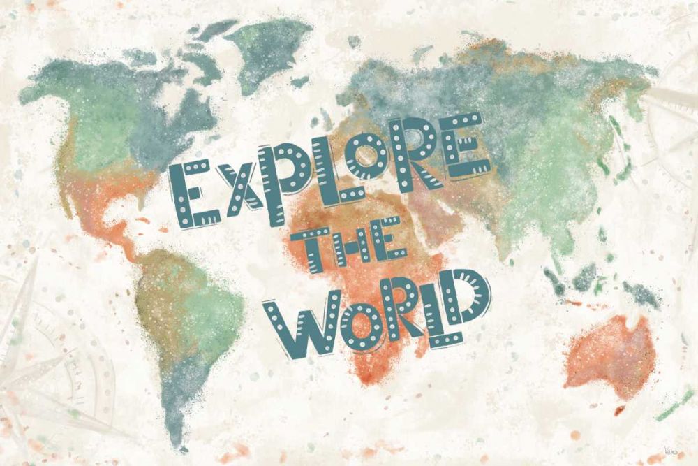 Explore the World I art print by Veronique Charron for $57.95 CAD