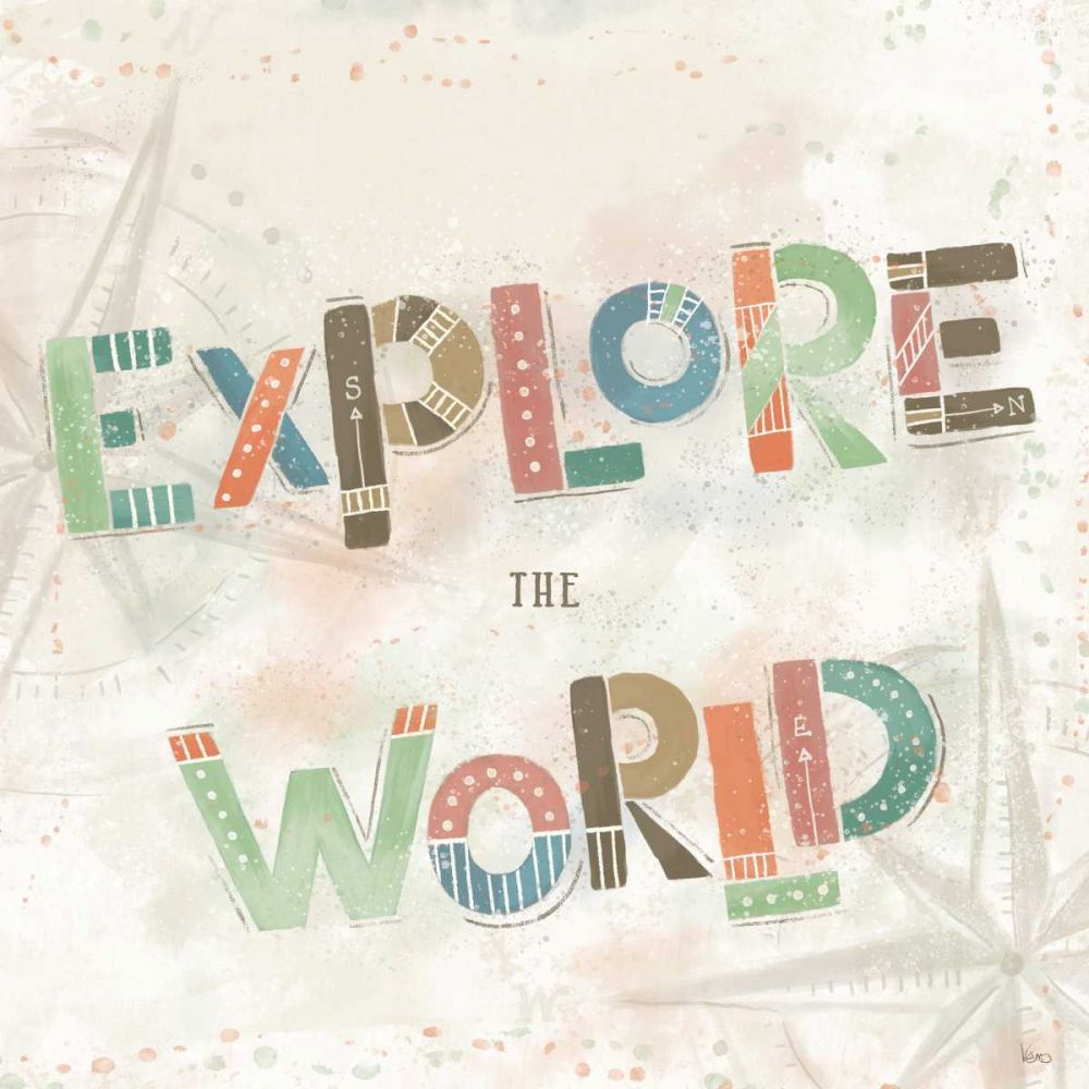 Explore the World IV art print by Veronique Charron for $57.95 CAD