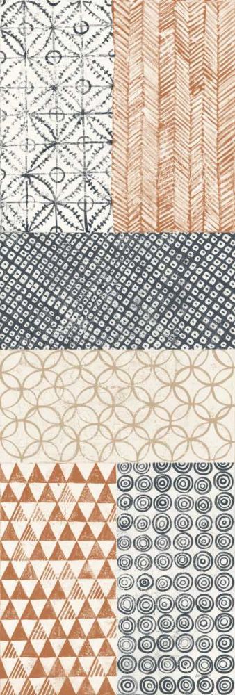 Maki Tile Panel I Warm art print by Kathrine Lovell for $57.95 CAD
