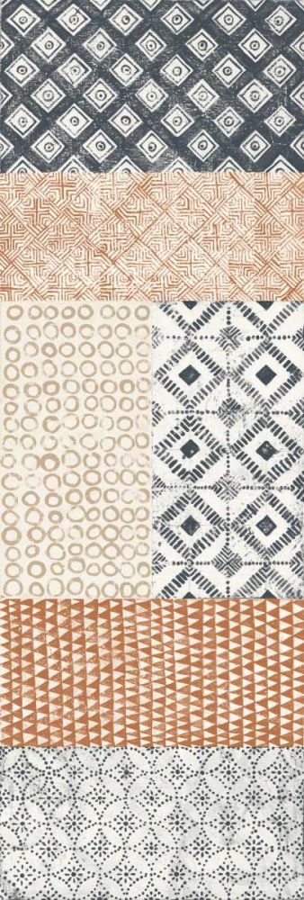 Maki Tile Panel II Warm art print by Kathrine Lovell for $57.95 CAD