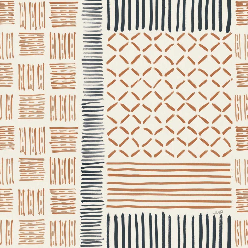 Late Summer Bouquet Pattern VI Warm art print by Julia Purinton for $57.95 CAD