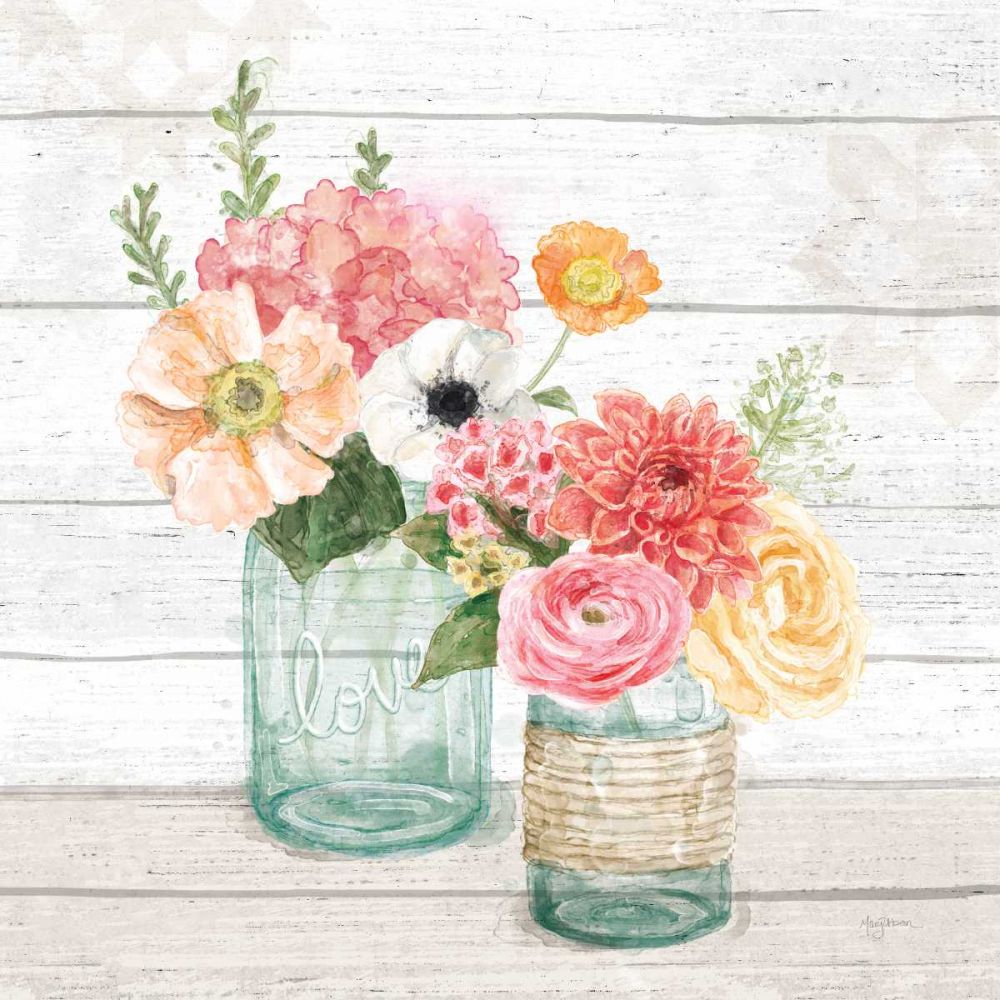 Pastel Flower Market XIII art print by Mary Urban for $57.95 CAD