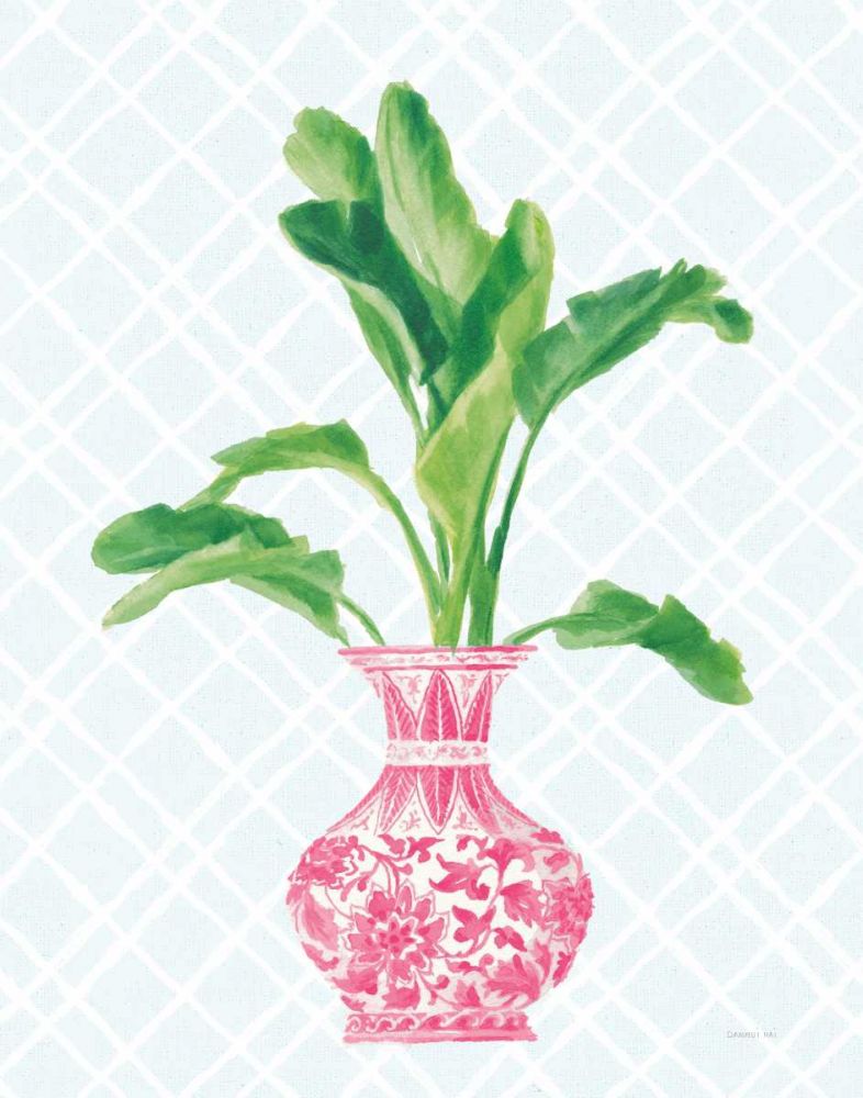 Palm Chinoiserie I Pink art print by Danhui Nai for $57.95 CAD