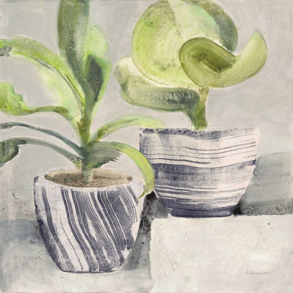 Greenery Still Life with Navy art print by Albena Hristova for $57.95 CAD