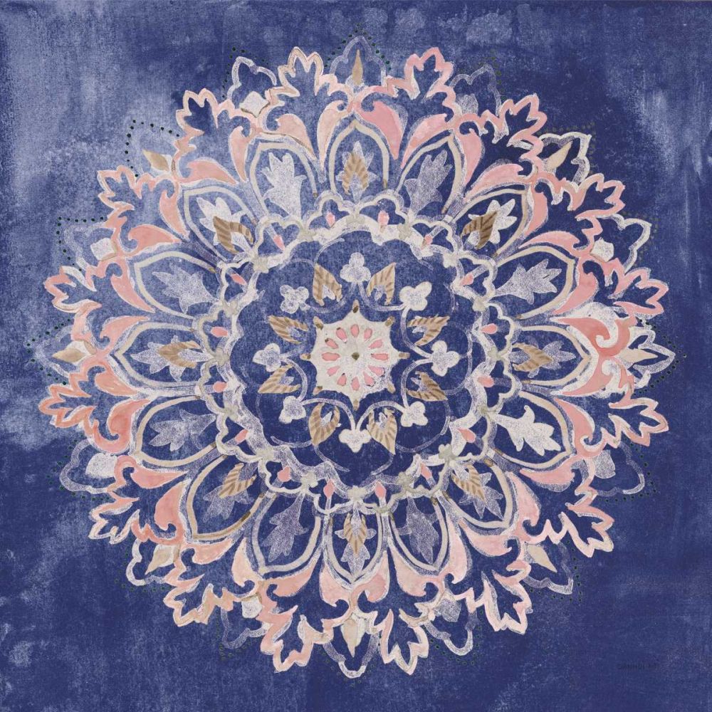 Mandala Delight II Navy art print by Danhui Nai for $57.95 CAD