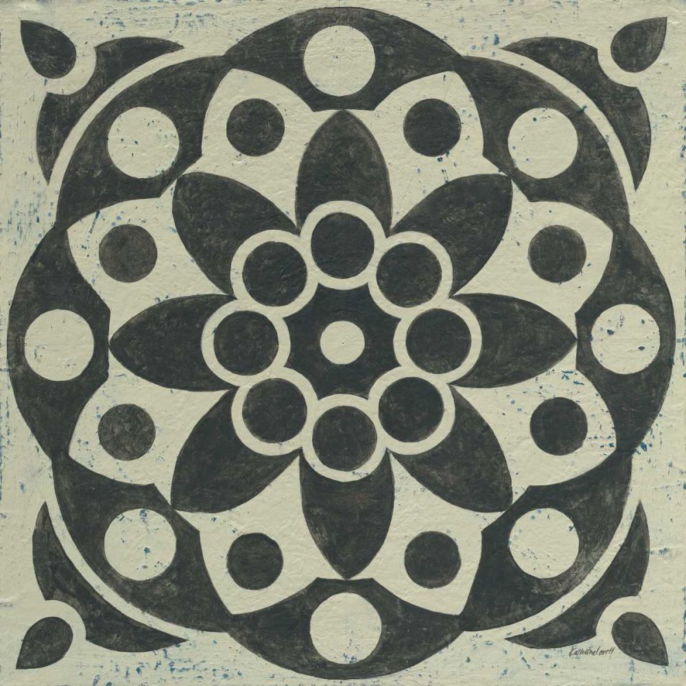 Black and White Tile II art print by Kathrine Lovell for $57.95 CAD