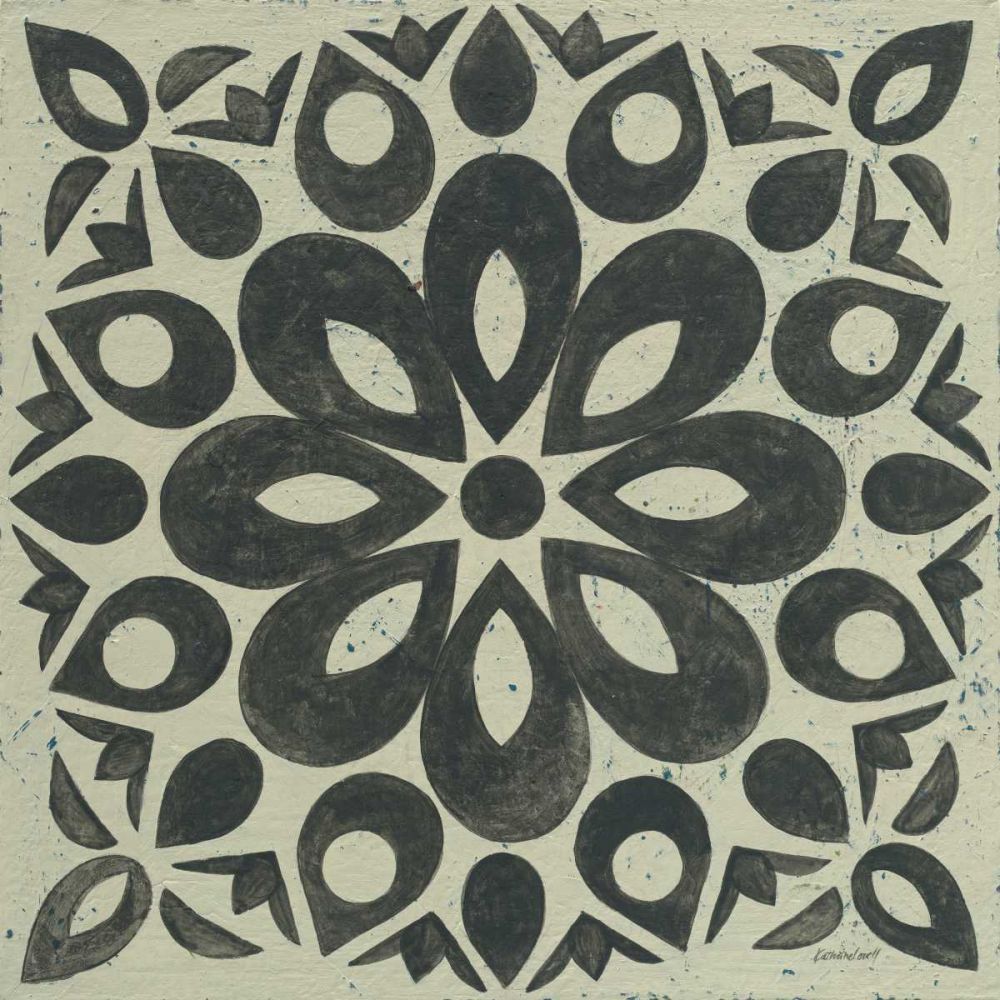 Black and White Tile III art print by Kathrine Lovell for $57.95 CAD