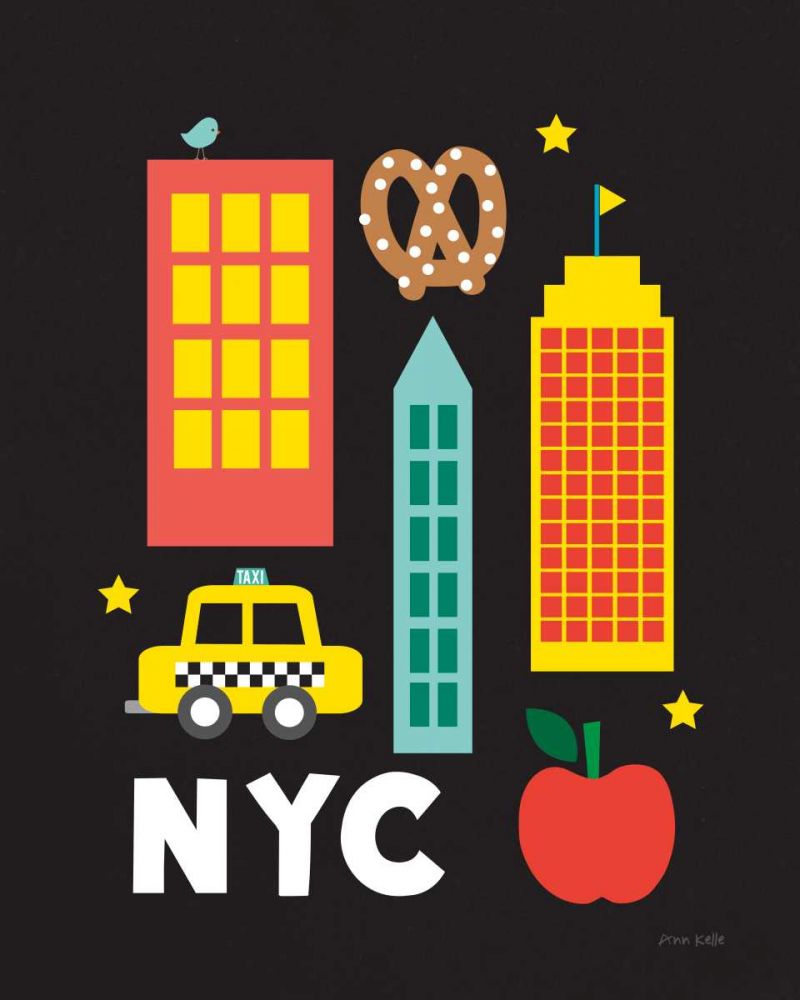 City Fun NYC art print by Ann Kelle for $57.95 CAD