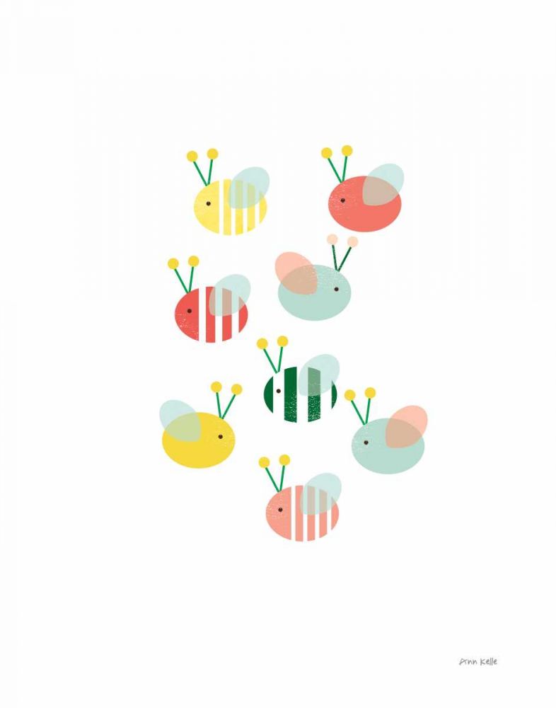 Bumblebee Friends art print by Ann Kelle for $57.95 CAD