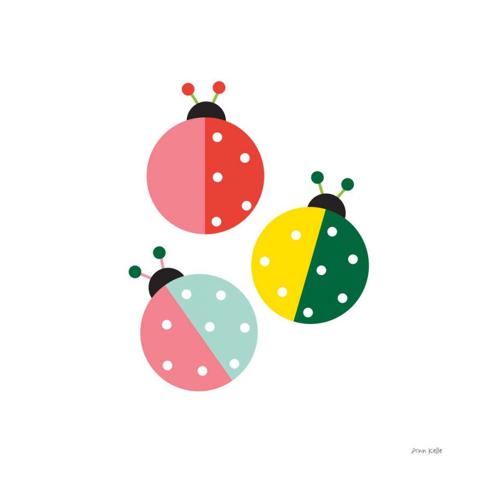 Ladybugs Three art print by Ann Kelle for $57.95 CAD