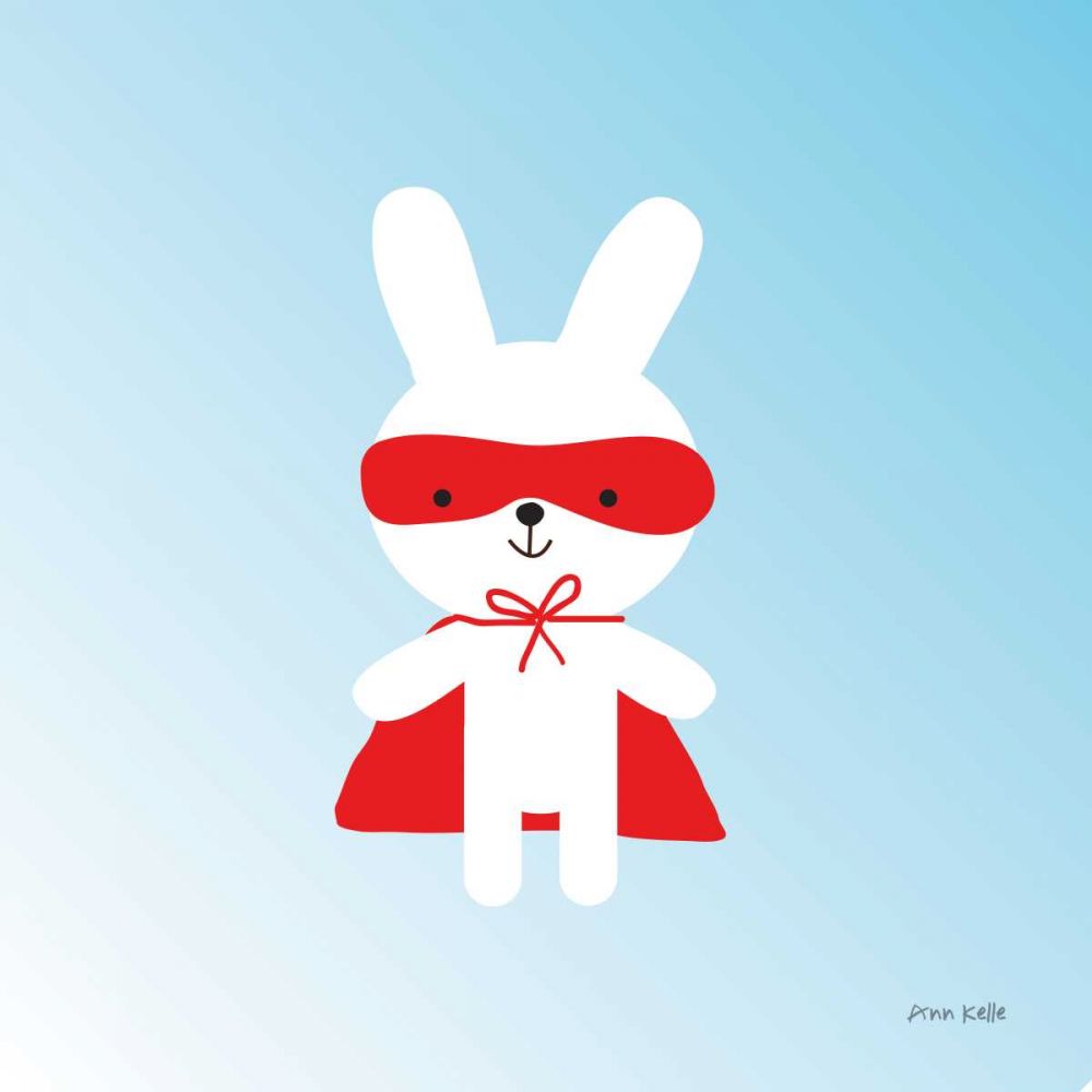 Rabbit Super Hero art print by Ann Kelle for $57.95 CAD