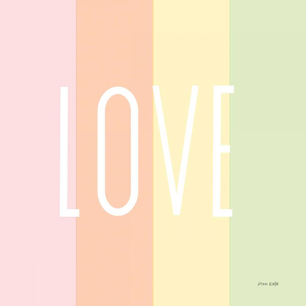 Love Rainbow art print by Ann Kelle for $57.95 CAD