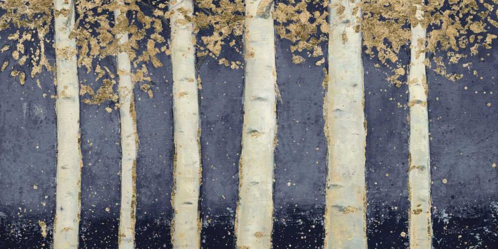 Magnificent Birch Grove Indigo Crop art print by James Wiens for $57.95 CAD