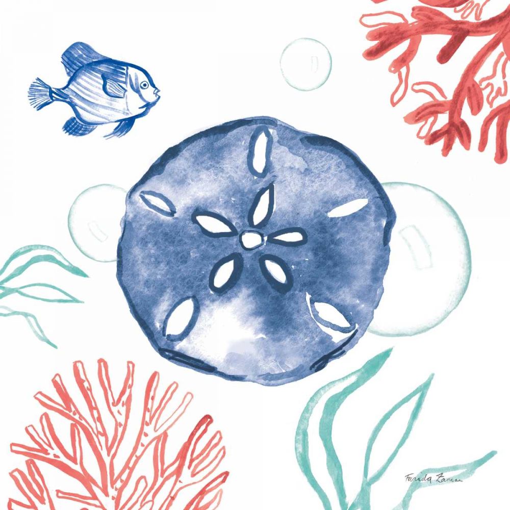 Coastal Jewels IV Coral Cove art print by Farida Zaman for $57.95 CAD