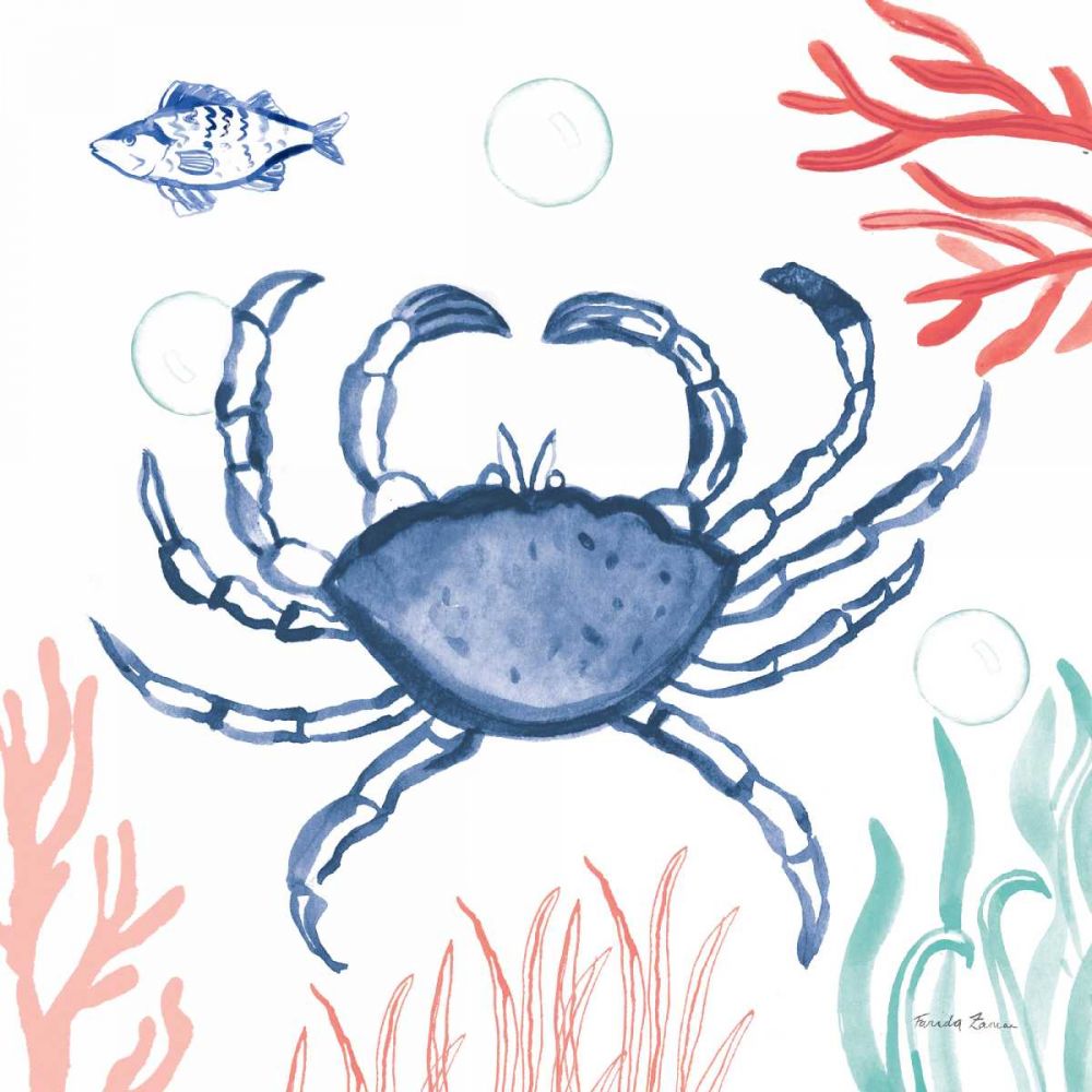 Coastal Jewels V Coral Cove art print by Farida Zaman for $57.95 CAD