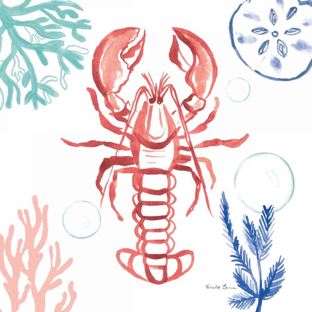 Coastal Jewels VI Coral Cove art print by Farida Zaman for $57.95 CAD