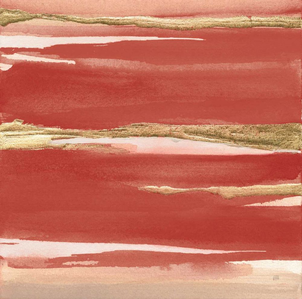 Gilded Red I art print by Chris Paschke for $57.95 CAD
