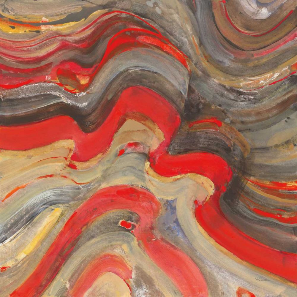 Floating Lava Red art print by Albena Hristova for $57.95 CAD