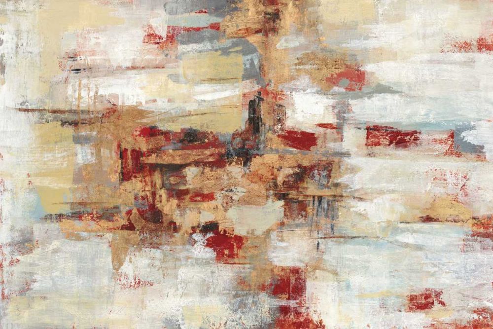 Old Bridge Reminiscence Red art print by Silvia Vassileva for $57.95 CAD
