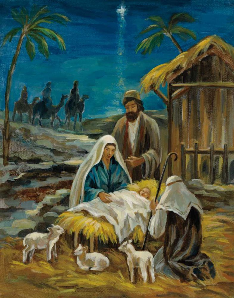 Nativity Scene art print by Silvia Vassileva for $57.95 CAD