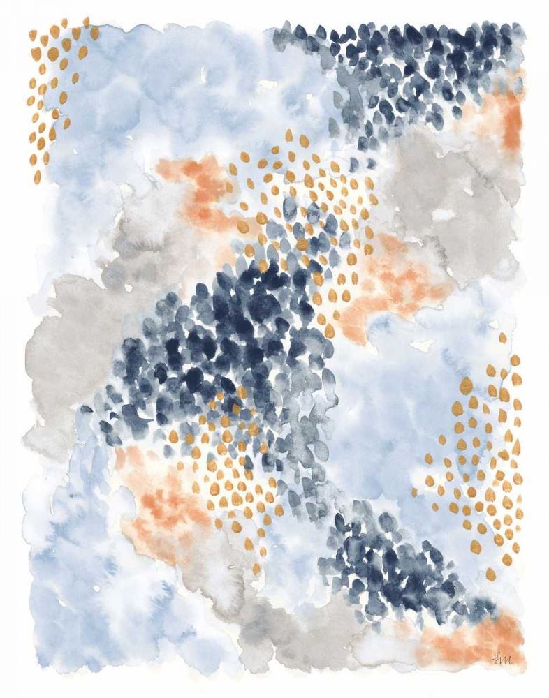 Spring Blooms II Navy art print by Laura Marshall for $57.95 CAD